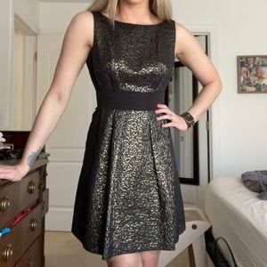 The Limited black and gold dress
